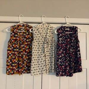 Lot of 3 Poema x ModCloth Tops